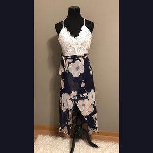 Floral Hi Low Dress